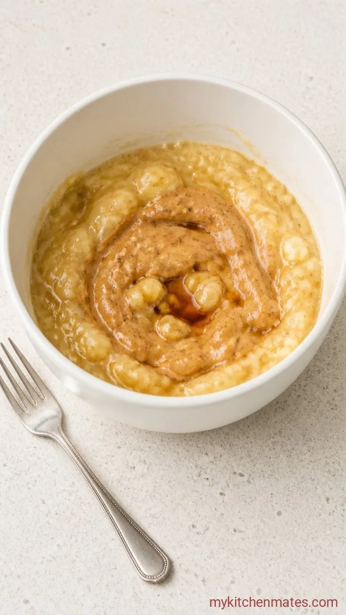 Step 1: Mash the Banana and Mix the Wet Ingredients