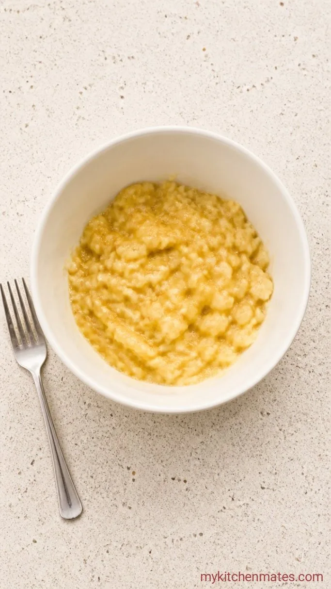 Fluffy Gluten-Free Banana Pancakes Step 1: Mash the Banana