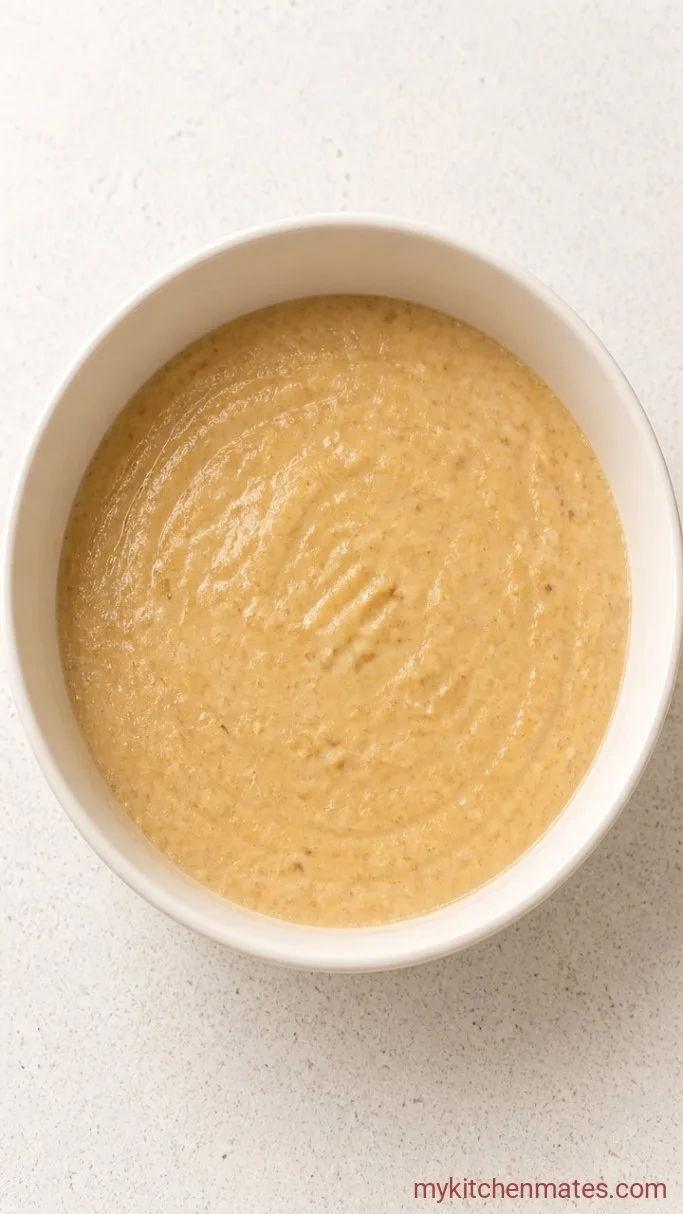 Soft No-Sugar Six Month Birthday Cake (Baby’s First Smash Cake) Step 1: Mash the Bananas and Mix the Wet Ingredients