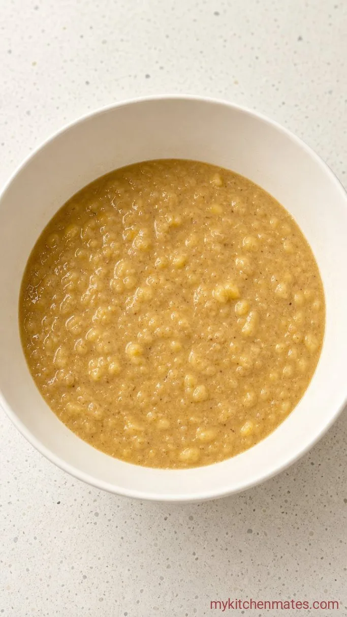 Step 1: Mash the Bananas and Mix the Wet Ingredients