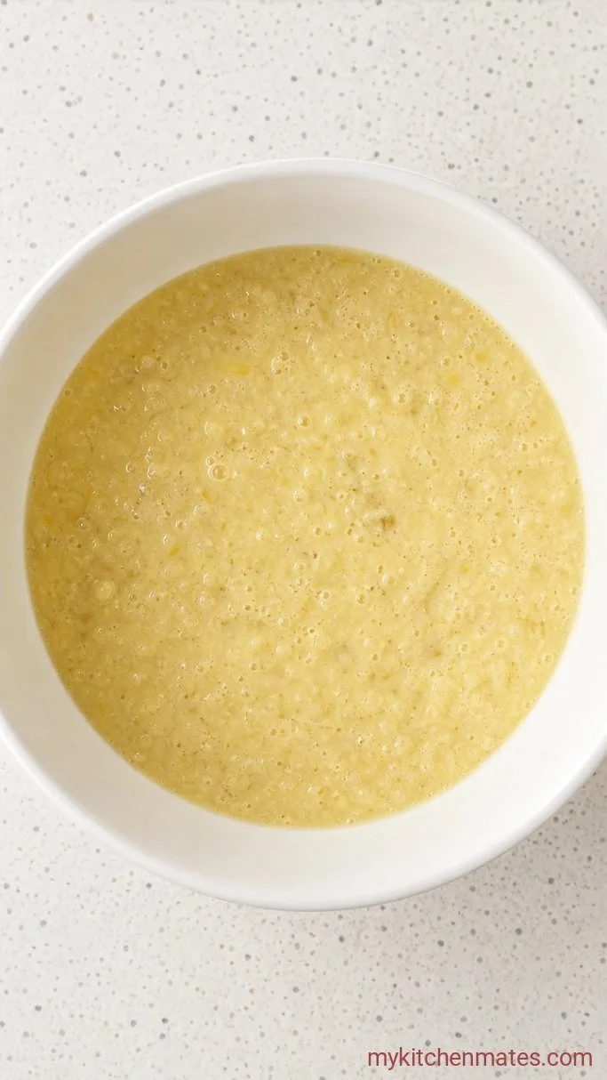 Step 1: Mash the Bananas and Mix the Wet Ingredients