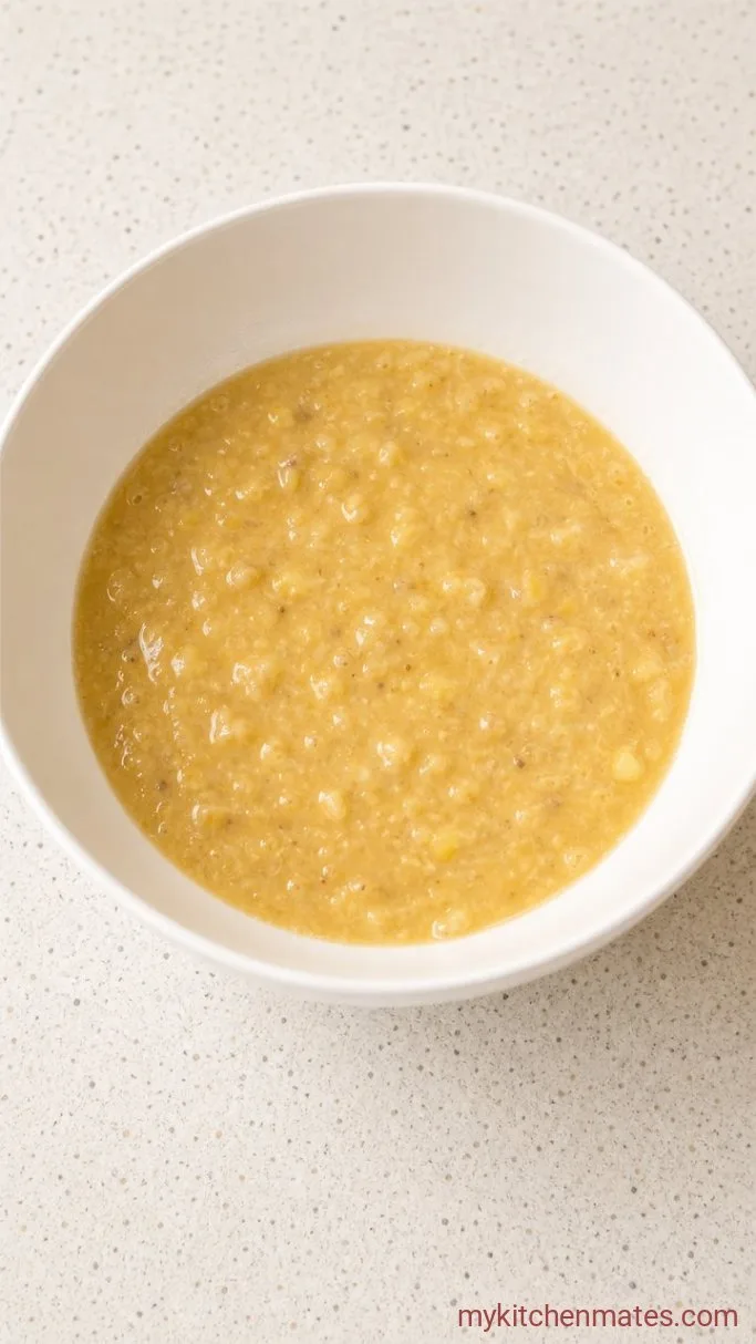 Step 1: Mash the Bananas and Mix the Wet Ingredients