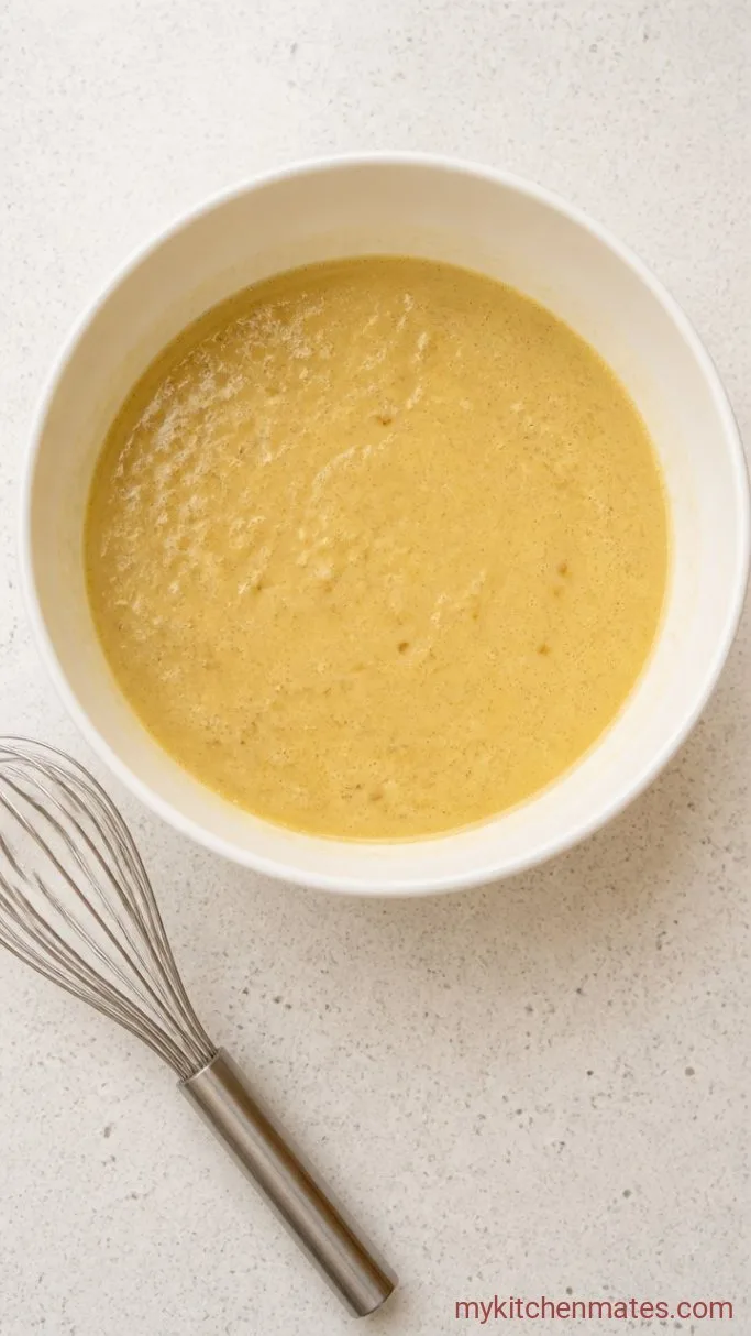 Step 1: Mash the Bananas and Stir the Wet Ingredients