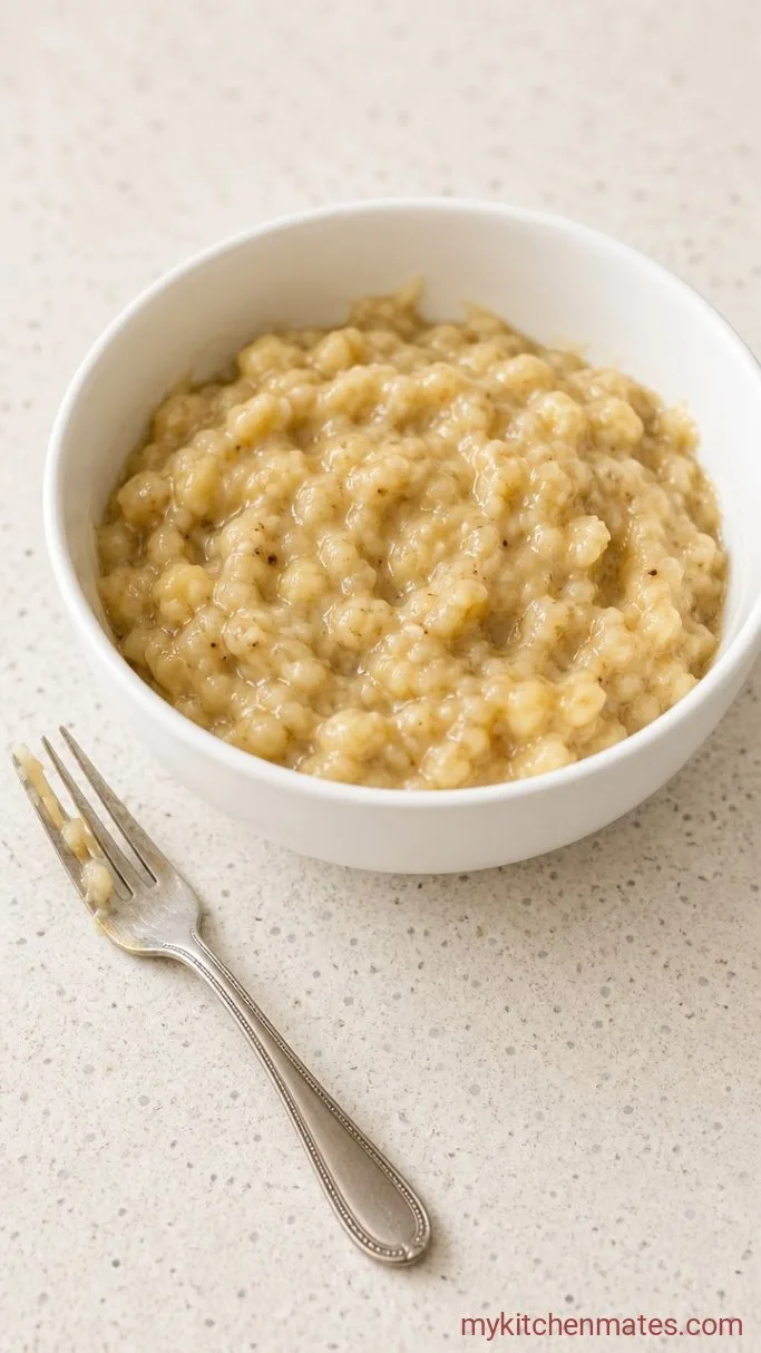 Applesauce Banana Bread That Stays Moist for Days Step 1: Mash the Bananas