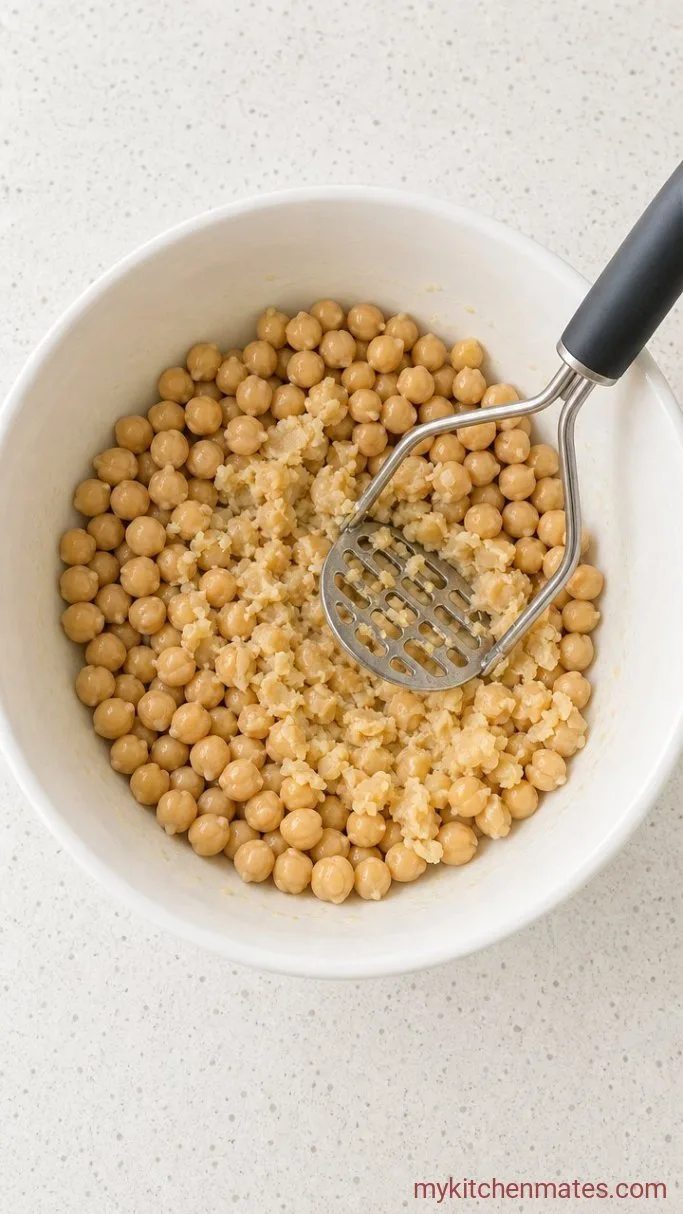 Step 1: Mash the Chickpeas