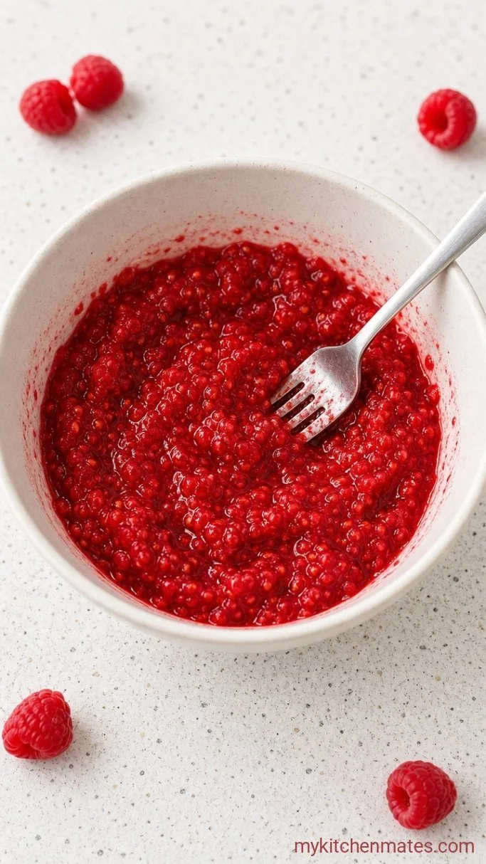 Step 1: Mash the Raspberries
