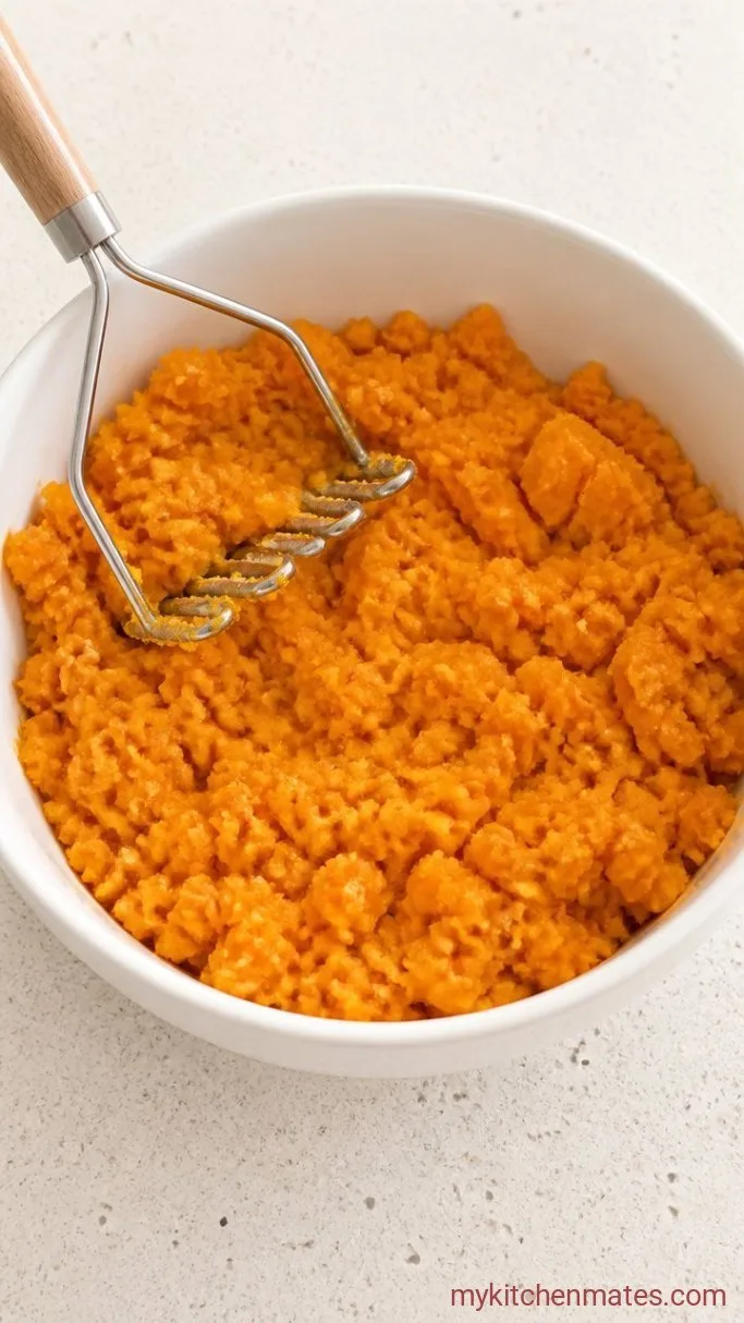 Step 1: Mash the Sweet Potatoes