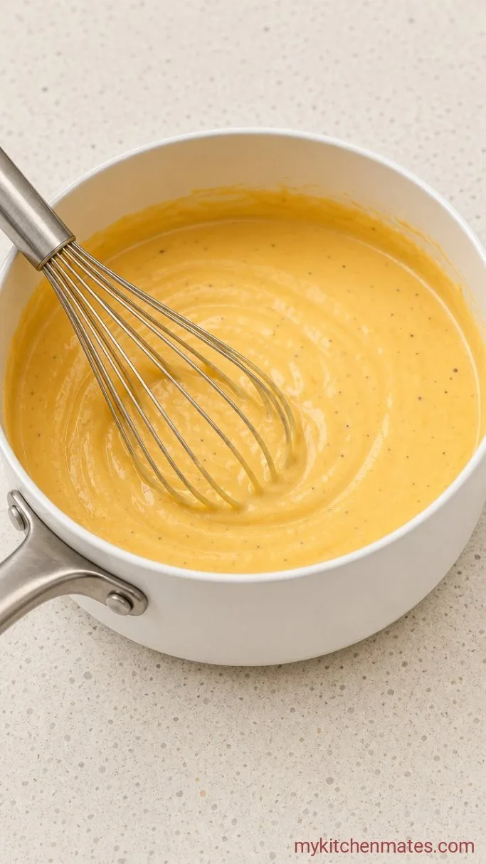 Step 1: Melt and Whisk the Cheese Sauce
