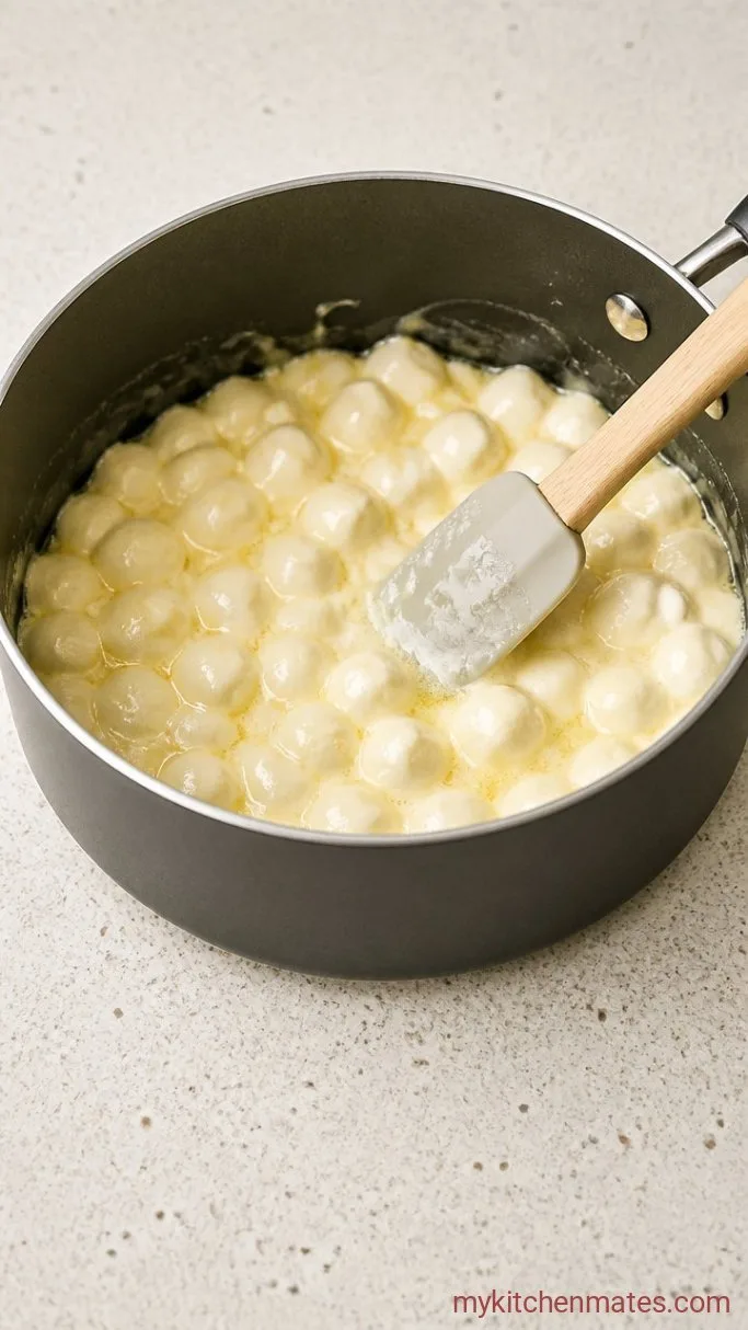 Gooey Dairy Free Rice Krispie Treats (Just 4 Ingredients) Step 1: Melt the Butter and Marshmallows