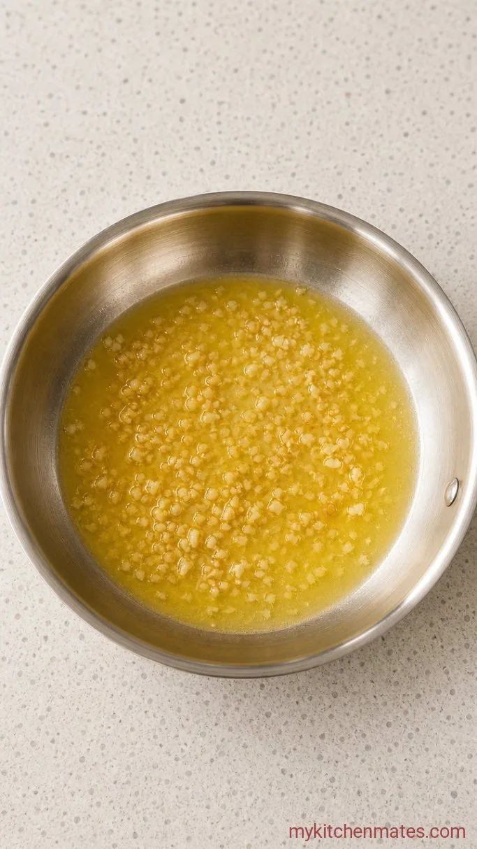 Step 1: Melt the butter and sauté the garlic