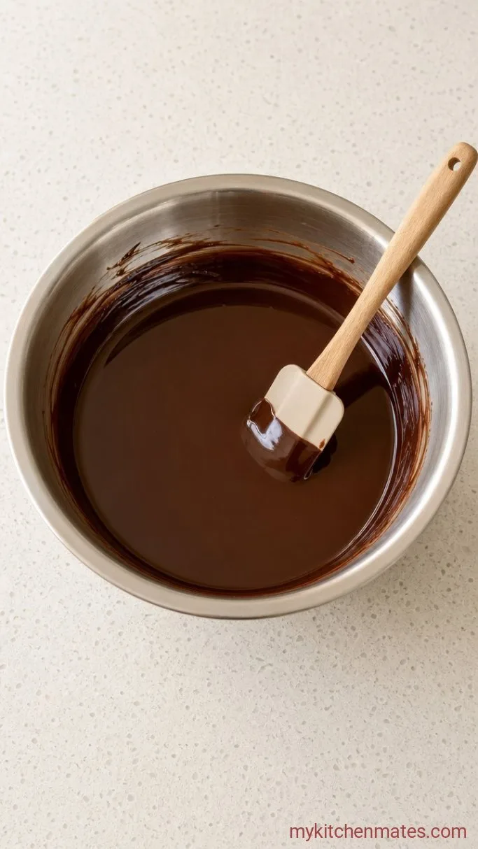 Fudgy Brownie Cookies (with Crackly Tops) Step 1: Melt the Chocolate and Butter