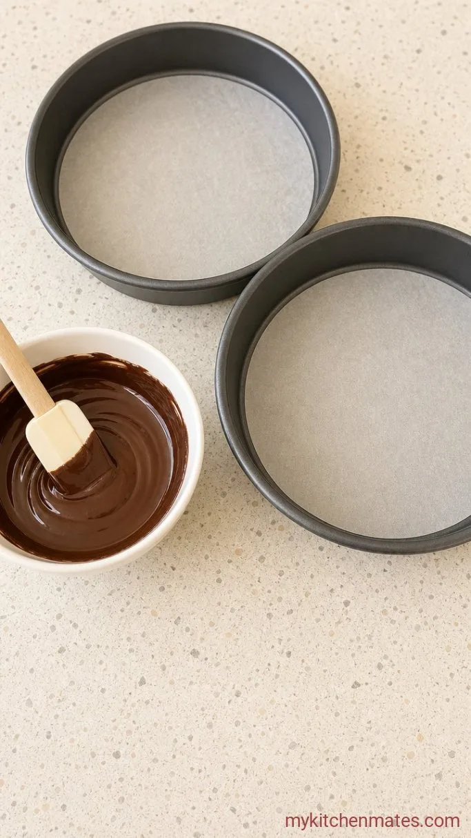 Step 1: Melt the Chocolate and Line the Pans