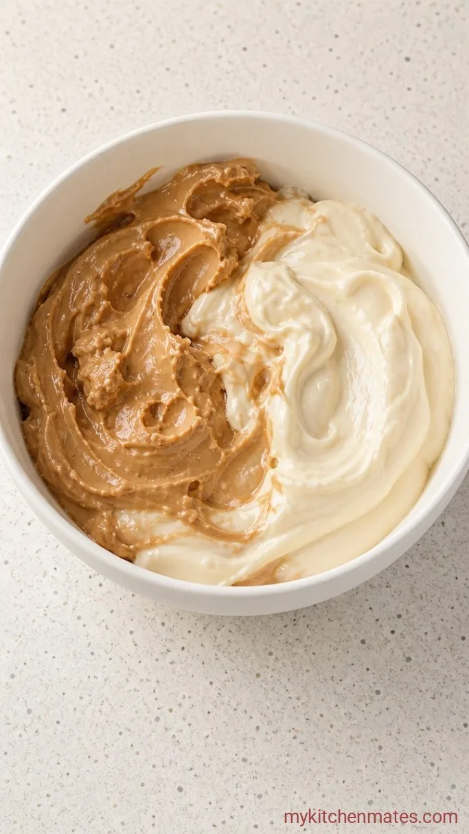 Step 1: Melt the Frosting and Peanut Butter