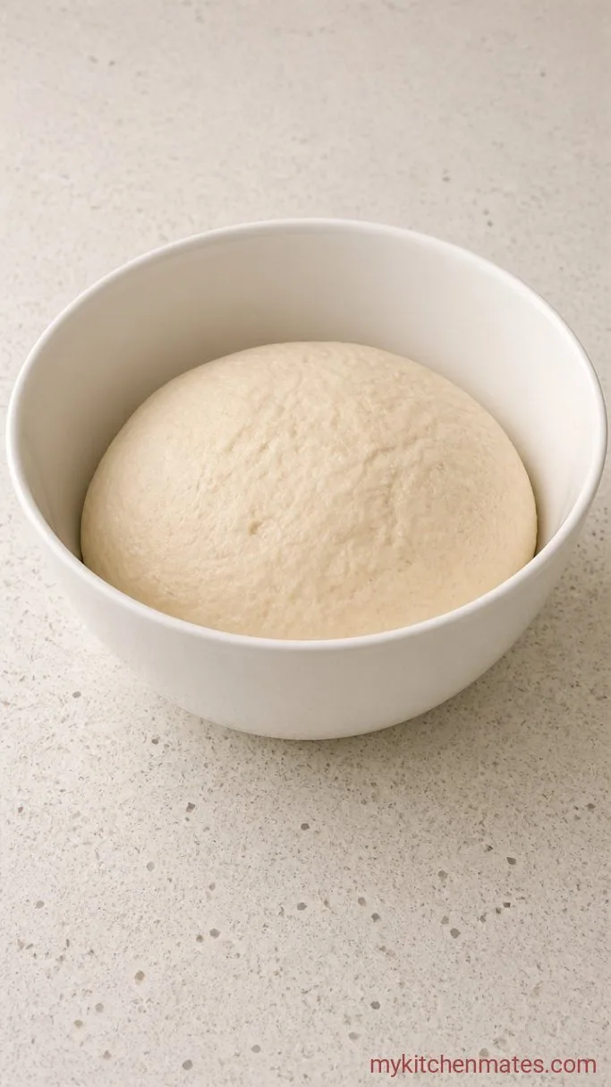 Crispy Sheet Pan Pizza for a Crowd Step 1: Mix and Knead the Dough