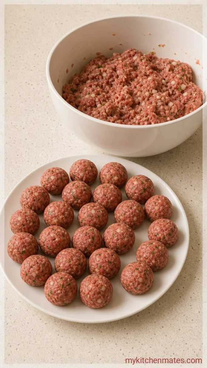 Step 1: Mix and Shape the Meatballs