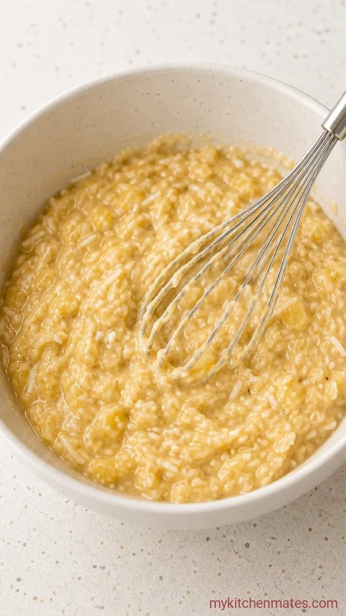 Pineapple Coconut God Bless America Cake Step 1: Mix the Batter