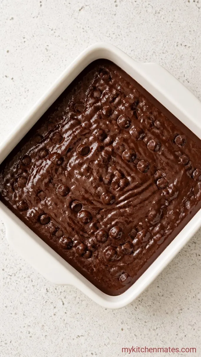 2-Ingredient Fudgy Brownies (Brownie Mix With Condensed Milk) Step 1: Mix the Batter
