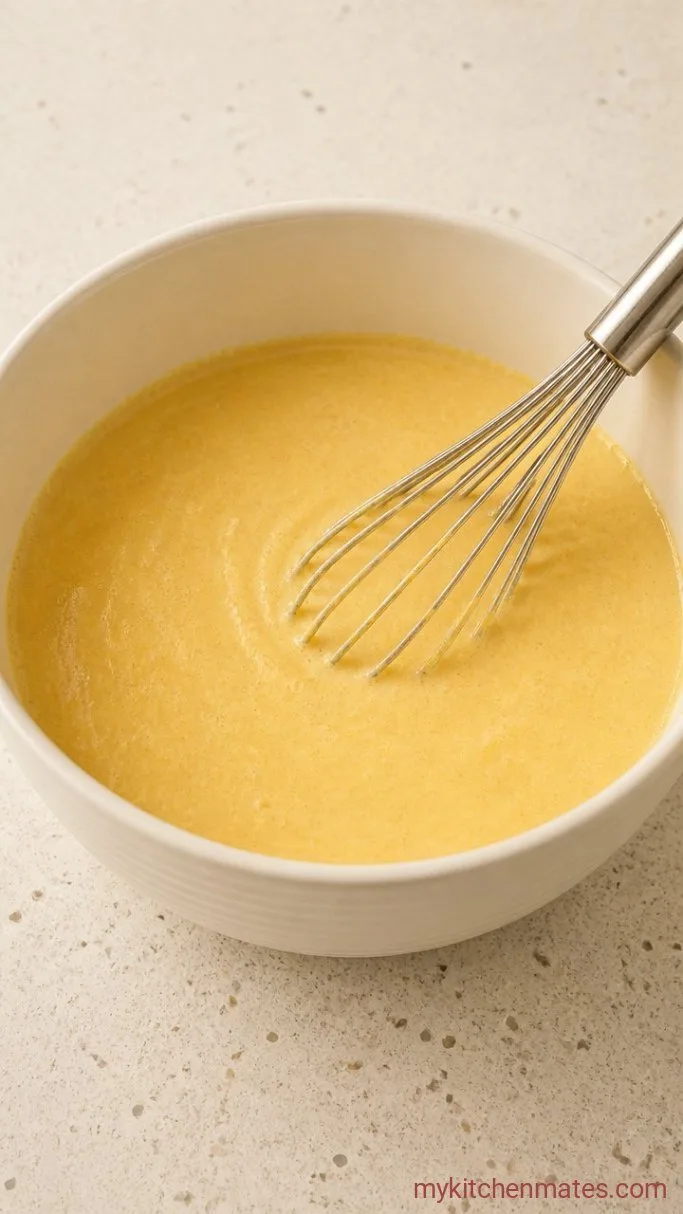 Crispy Air Fryer Corn Dogs (Ready in 20 Minutes) Step 1: Mix the Batter