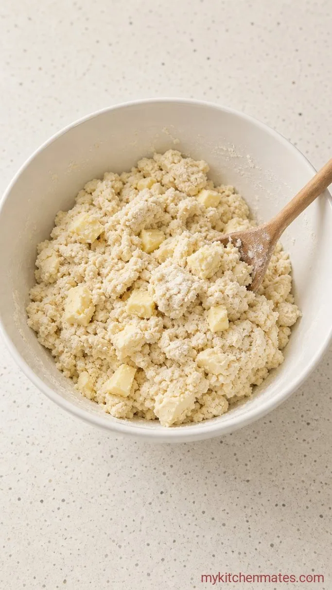 Fluffy Gluten-Free Biscuits with Creamy Sausage Gravy Step 1: Mix the Biscuit Dough