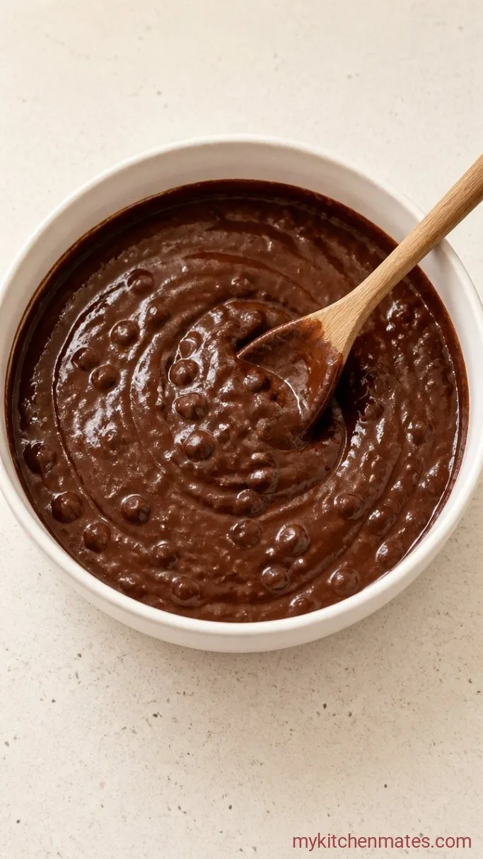 Fudgy Brownie Ice Cream Sandwiches Step 1: Mix the Brownie Batter