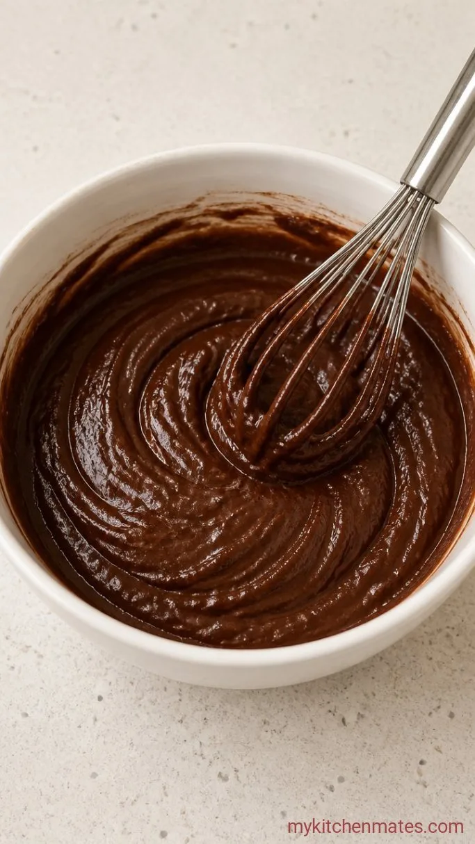 Fudgy Cream Cheese Brownies with Cheesecake Swirl Step 1: Mix the Brownie Batter