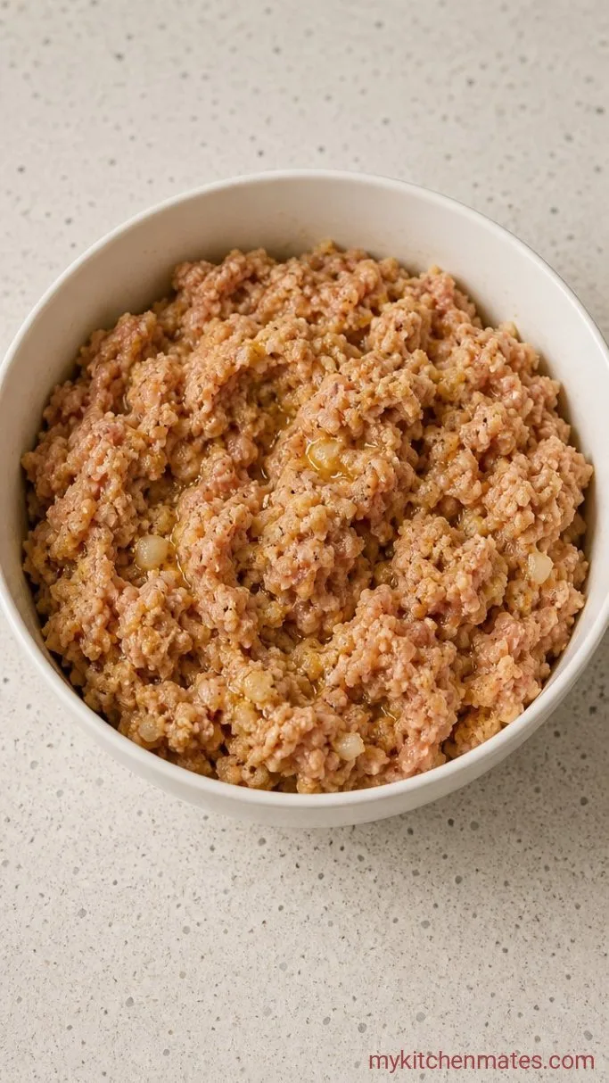 Juicy Air Fryer Turkey Burgers Step 1: Mix the Burger Mixture
