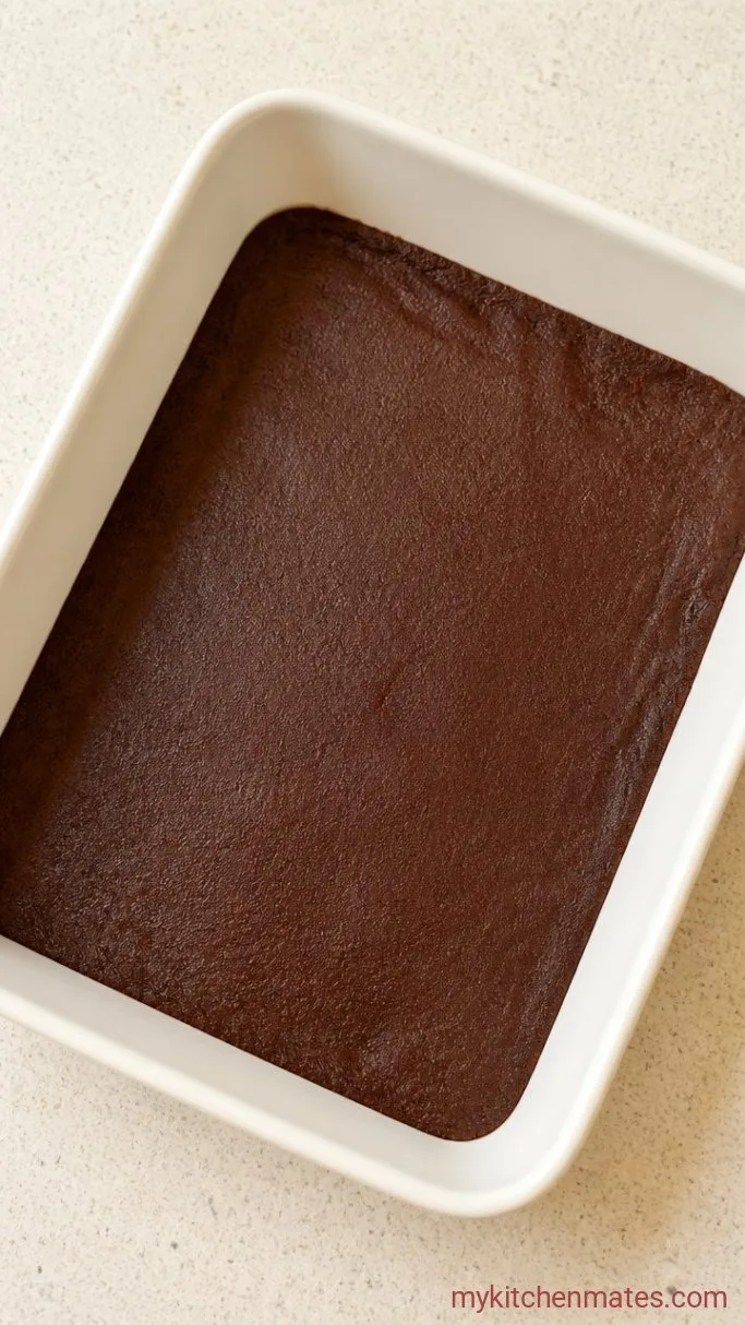 Chocolate Gooey Butter Cake Step 1: Mix the Cake Base