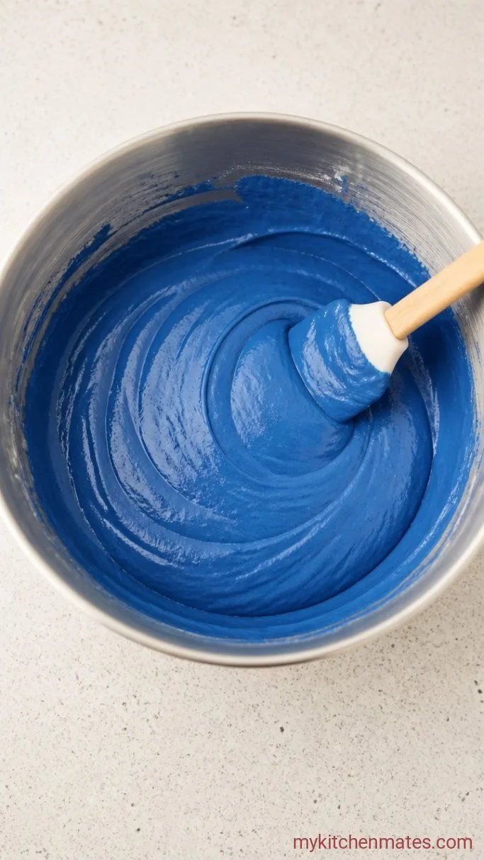 Stitch Birthday Cake Step 1: Mix the Cake Batter