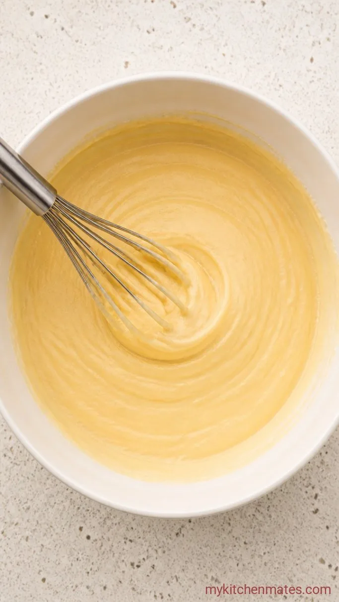 Bow Birthday Cake Step 1: Mix the Cake Batter