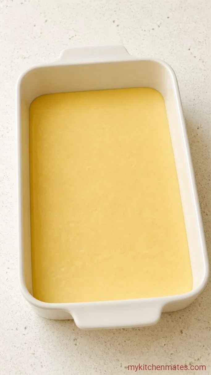 Self-Saucing Caramel Pudding Cake Step 1: Mix the Cake Batter