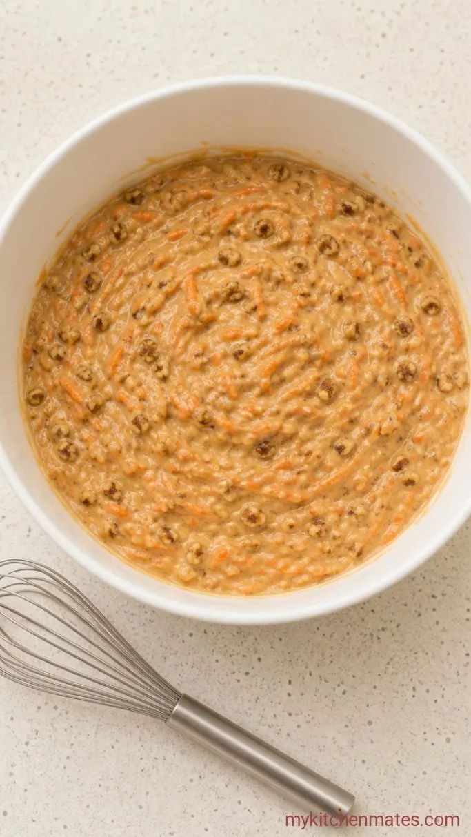 Step 1: Mix the Carrot Cake Batter