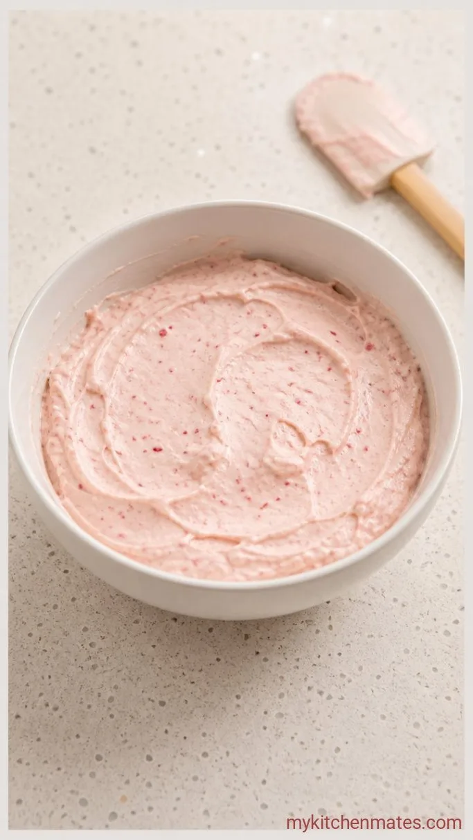 Creamy No-Bake Strawberry Cheesecake Bites Step 1: Mix the Cheesecake Filling