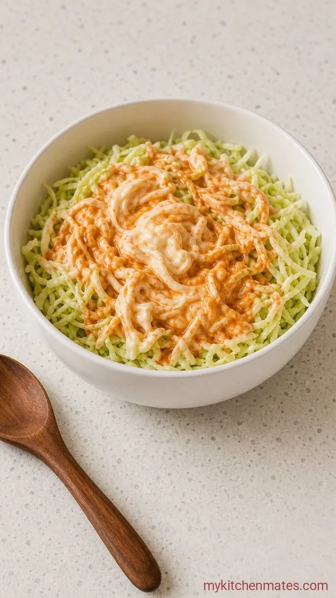 Crispy Baja Shrimp Tacos in 25 Minutes Step 1: Mix the Chipotle Slaw