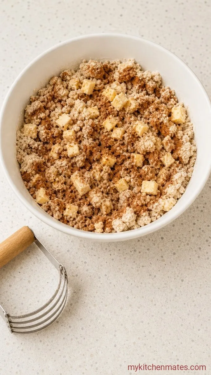 Sour Cream Streusel Coffee Cake Step 1: Mix the Cinnamon Streusel