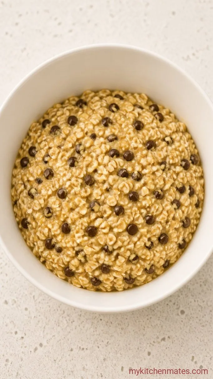 3-Ingredient Banana Oatmeal Chocolate Chip Cookies Step 1: Mix the Cookie Batter