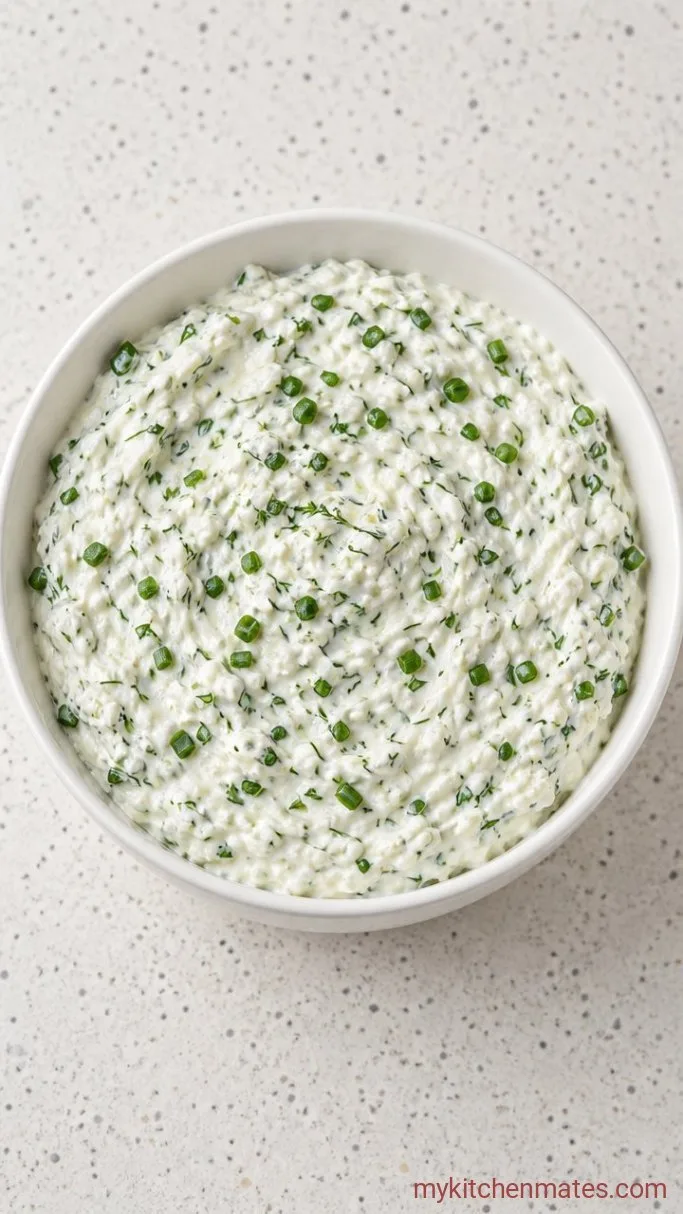 10-Minute Creamy Cottage Cheese Sandwich Step 1: Mix the Cottage Cheese Spread
