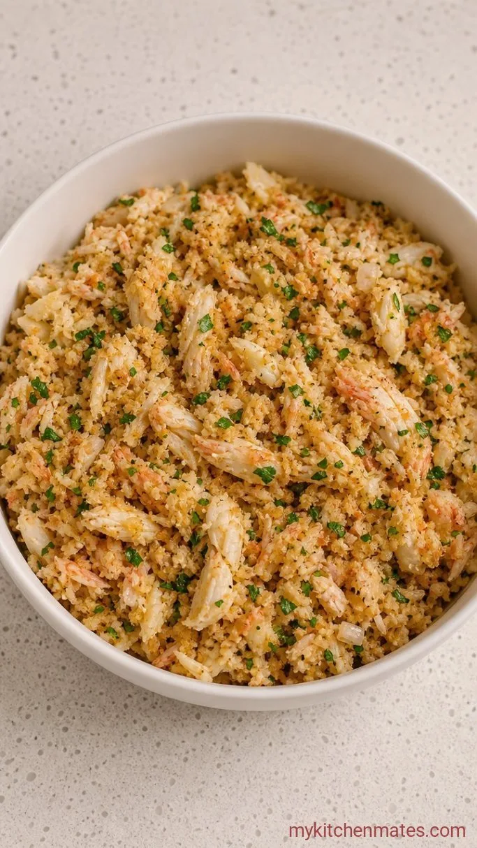Step 1: Mix the Crab Filling