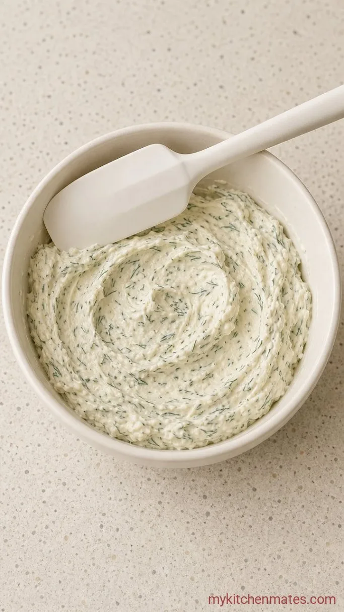 Quick Cucumber Salmon Bites Step 1: Mix the Cream Cheese Spread