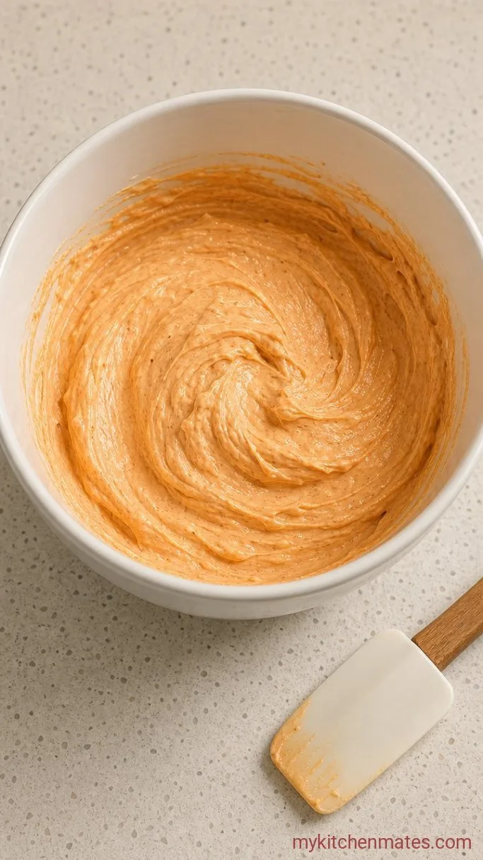 Easy Gluten Free Buffalo Chicken Dip Step 1: Mix the Creamy Base