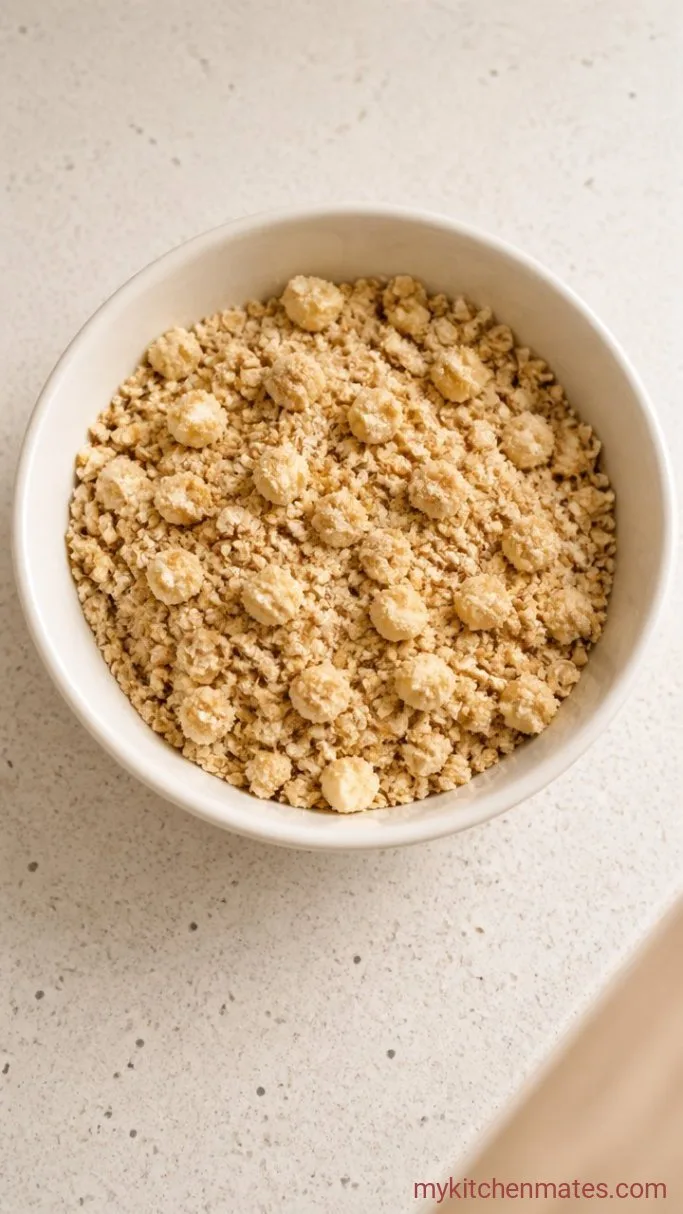 Step 1: Mix the Crumble Topping