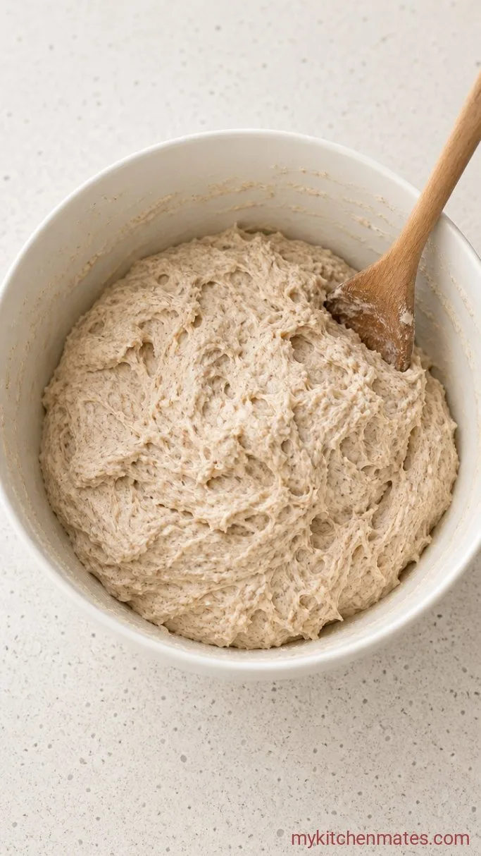 Deeply Nutty Buckwheat Sourdough Bread Step 1: Mix the Dough