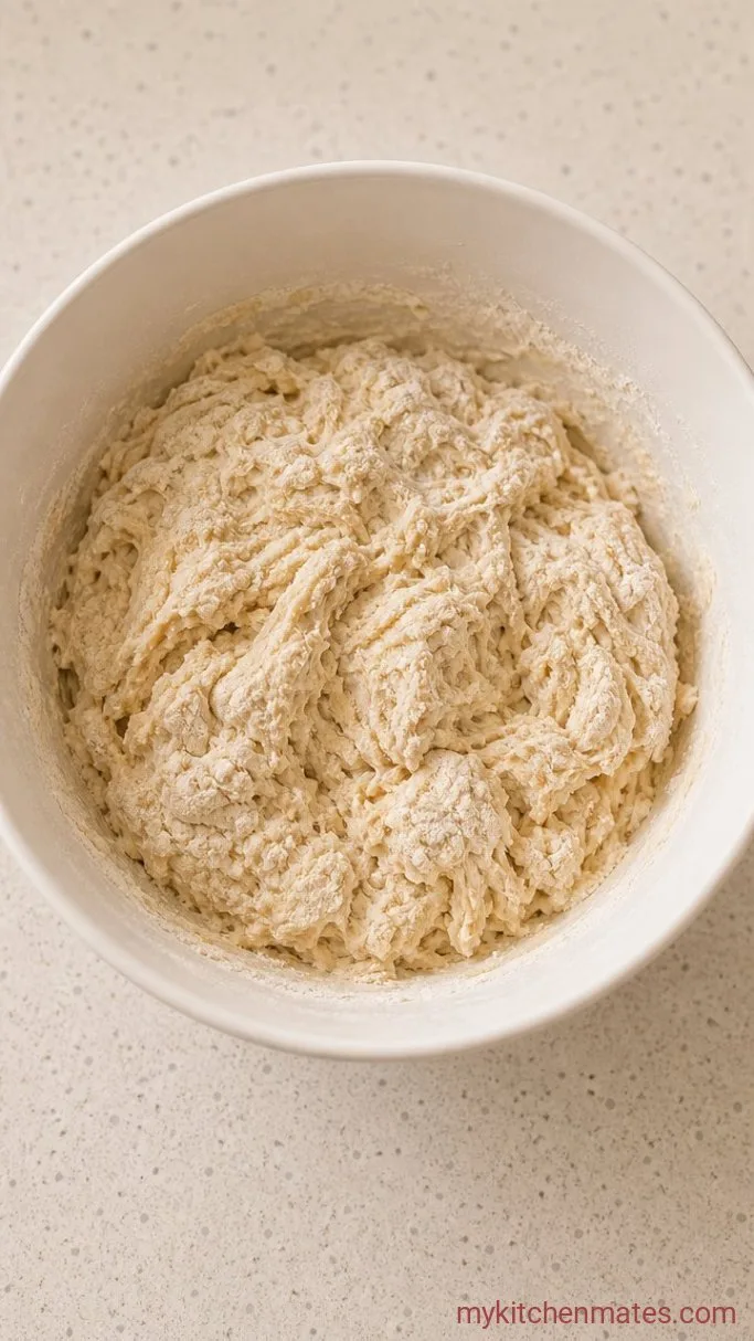 Honey Oat Sourdough Sandwich Bread Step 1: Mix the Dough