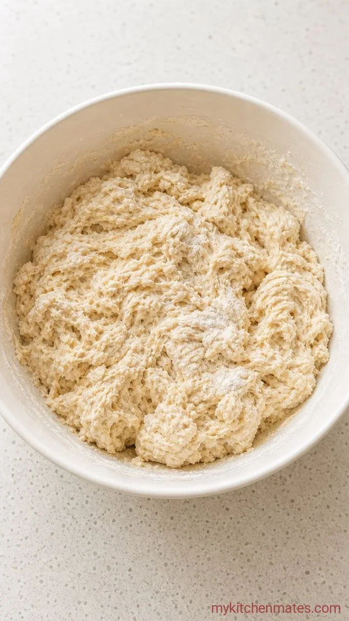 Soft Sourdough Sandwich Bread Step 1: Mix the Dough