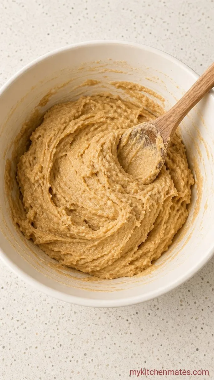 4-Ingredient Peanut Butter Cup Cookies Step 1: Mix the Dough