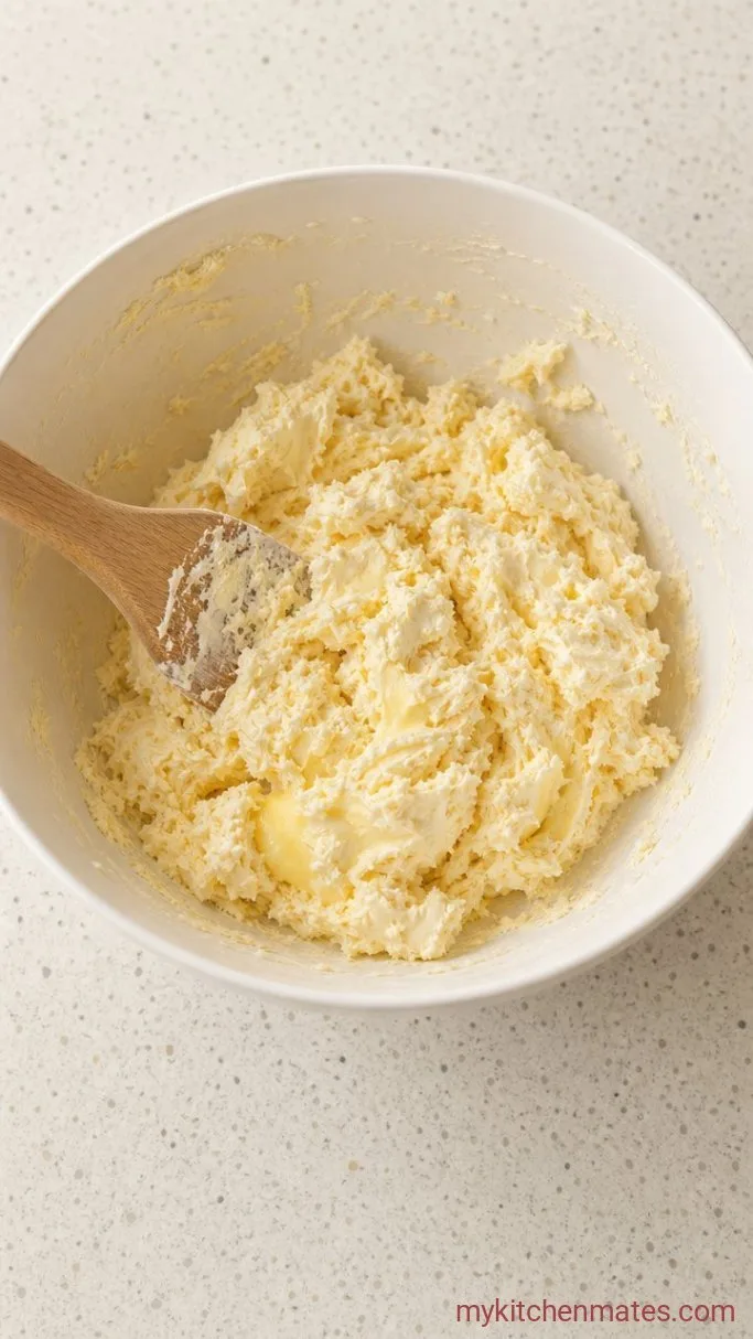 Polish Christmas Cookies (Kolaczki) with Cream Cheese Dough Step 1: Mix the Dough