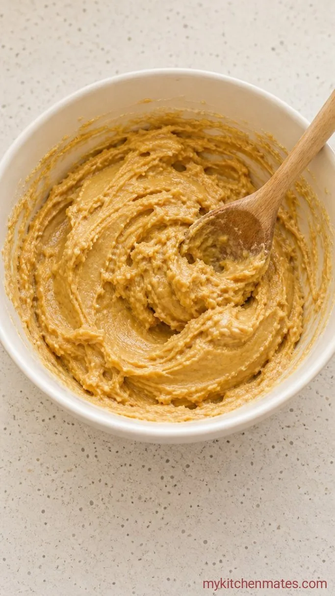 3-Ingredient Kraft Peanut Butter Cookies Step 1: Mix the Dough