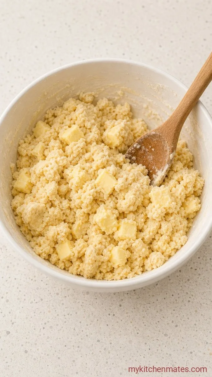 3-Ingredient Vegan Shortbread Cookies Step 1: Mix the Dough