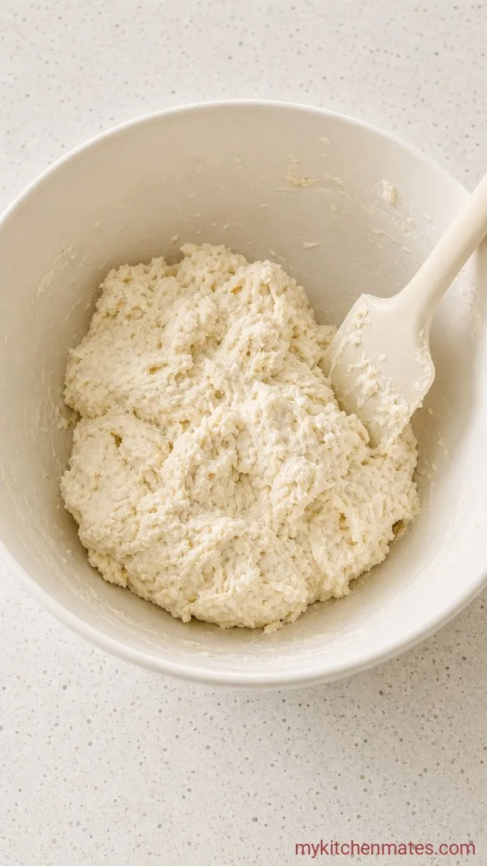 Quick High Protein Bagels (No Yeast, No Boil) Step 1: Mix the Dough