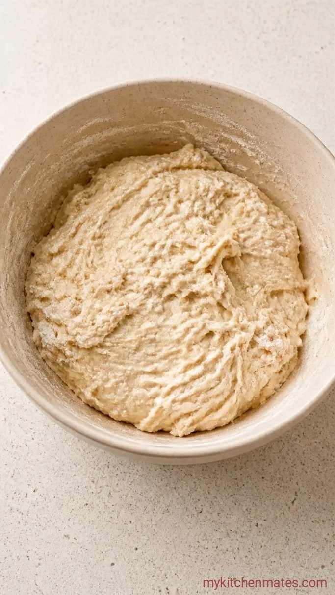 Homemade English Muffins (Griddle-Cooked, No Oven Needed) Step 1: Mix the Dough