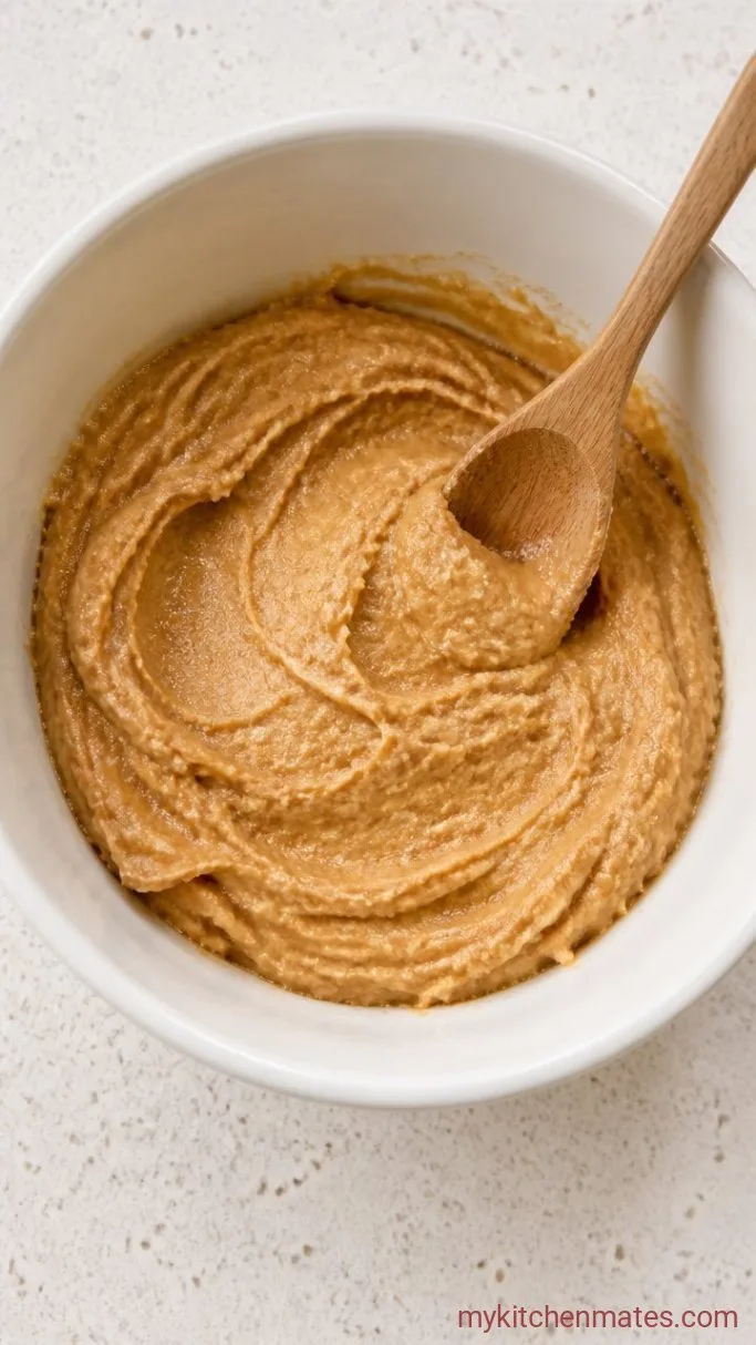 3-Ingredient Natural Peanut Butter Cookies Step 1: Mix the Dough